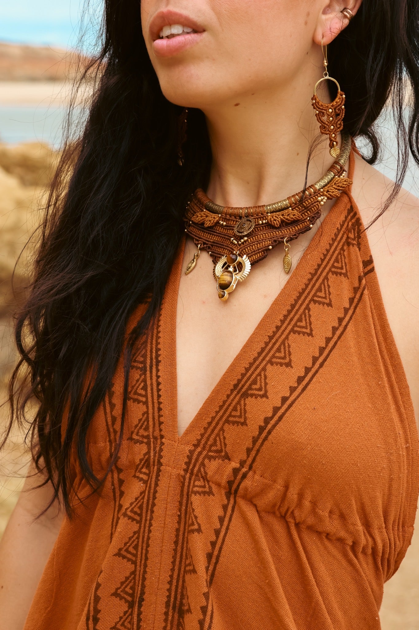 Sahara Dress- Rust