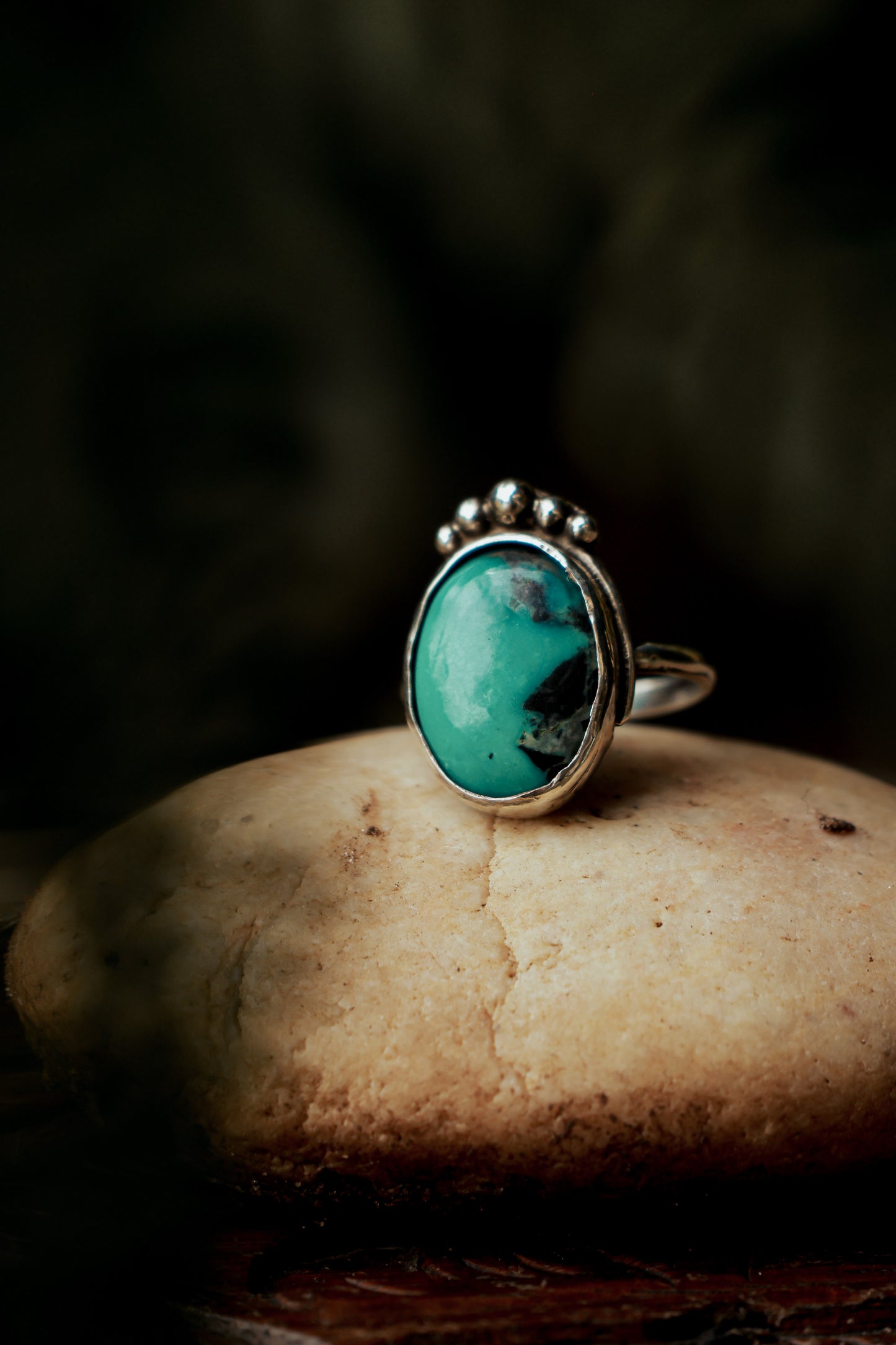 Tibetan Turquoise 925 silver ring