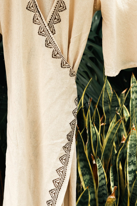 Nomad Wrap Dress - Organic