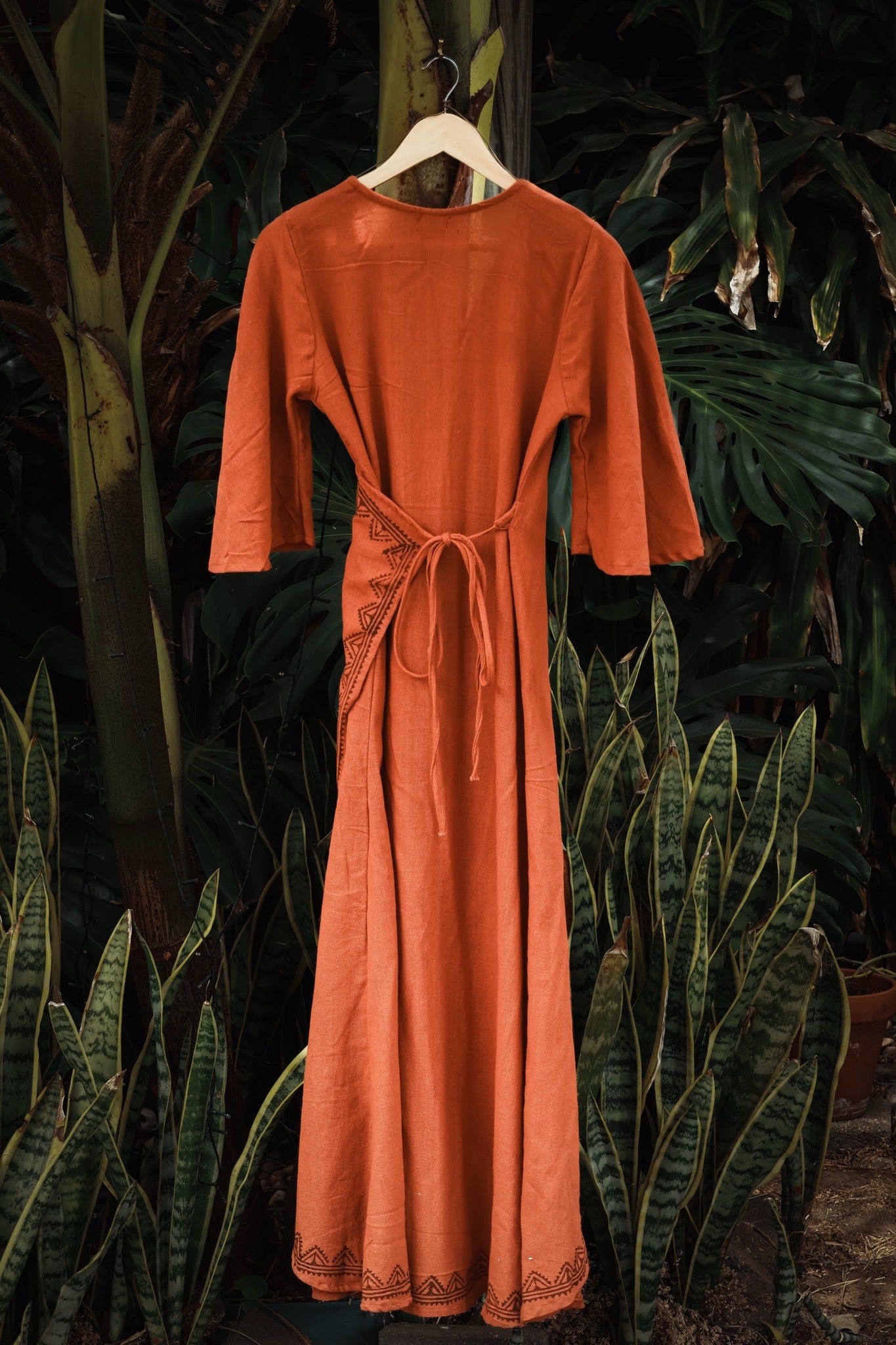 Nomad Wrap Dress - Rust