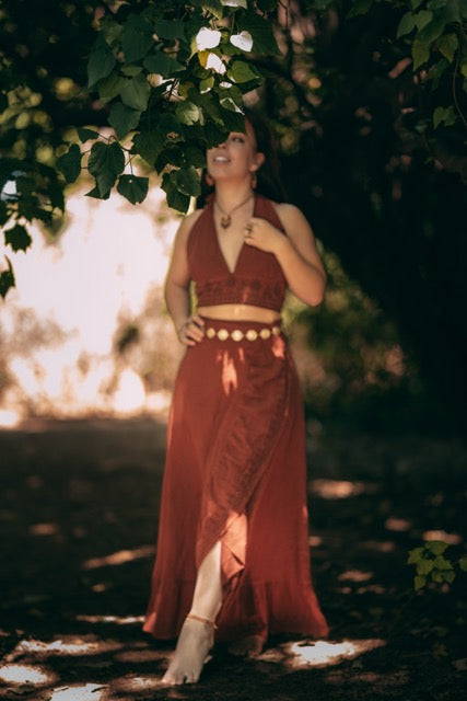 Nomad Halter Top - Red