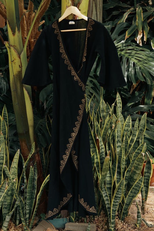 Nomad Wrap Dress - Black