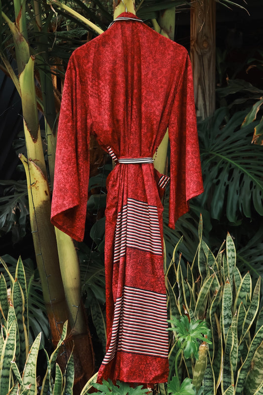 Ruby Silk Kimono