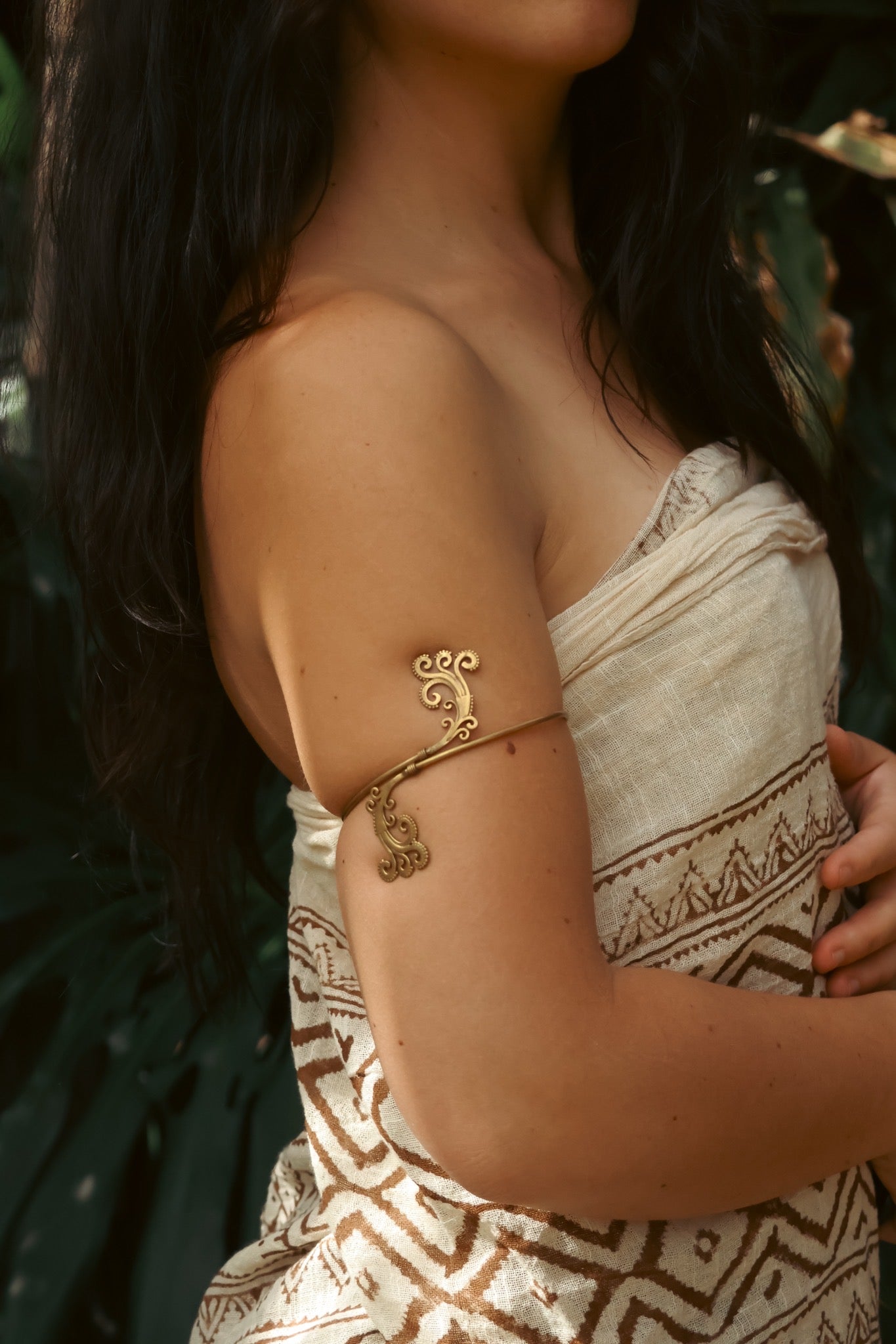 Brass arm cuff