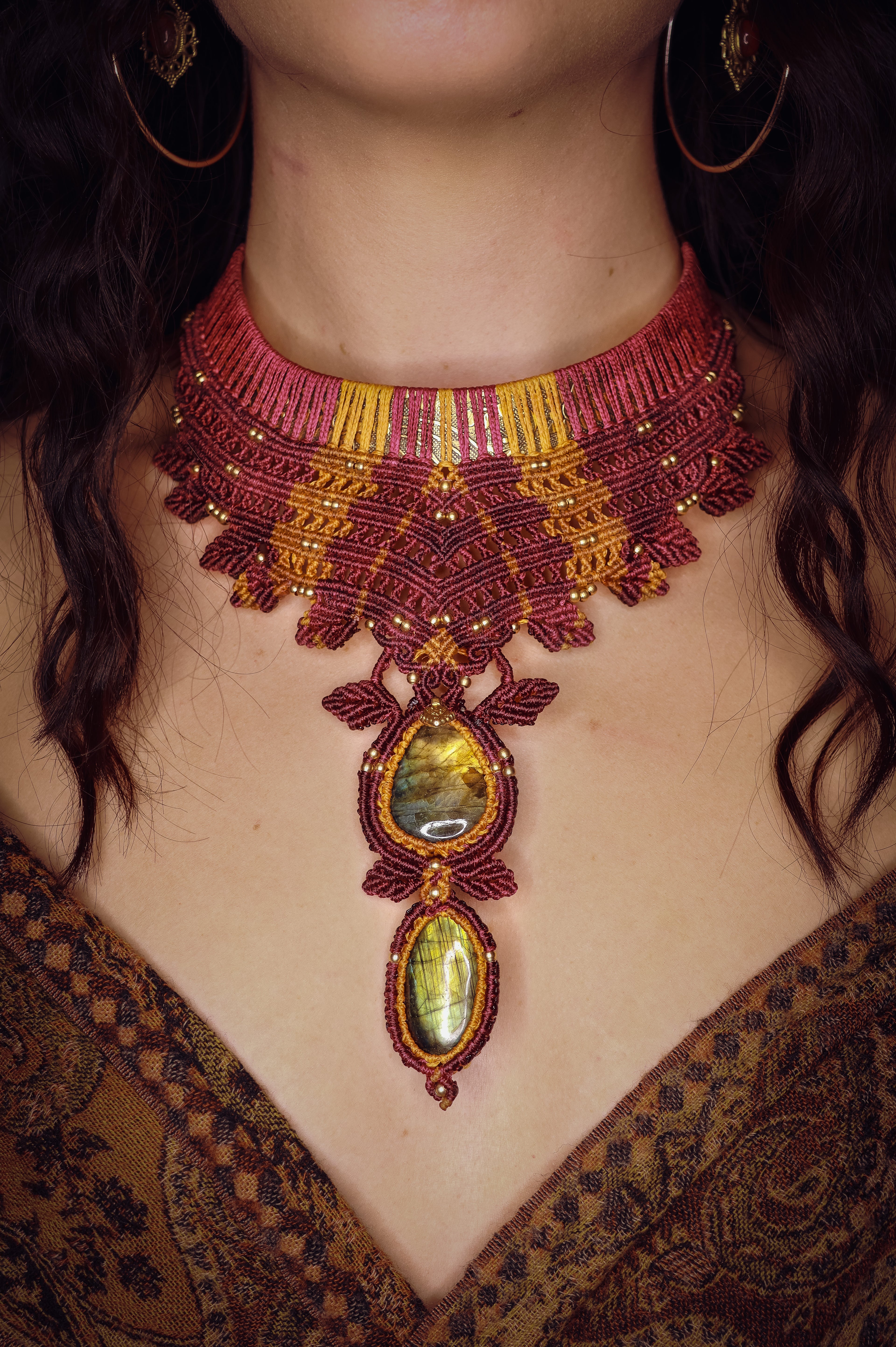 Labradorite Goddess necklace