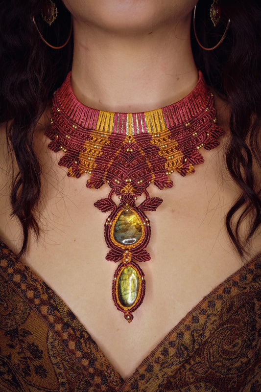 Labradorite Goddess necklace