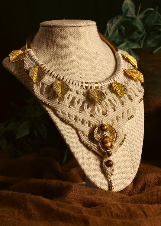 Tiger Eye Goddess necklace