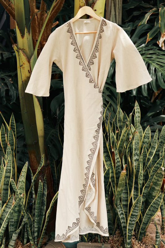 Nomad Wrap Dress - Organic