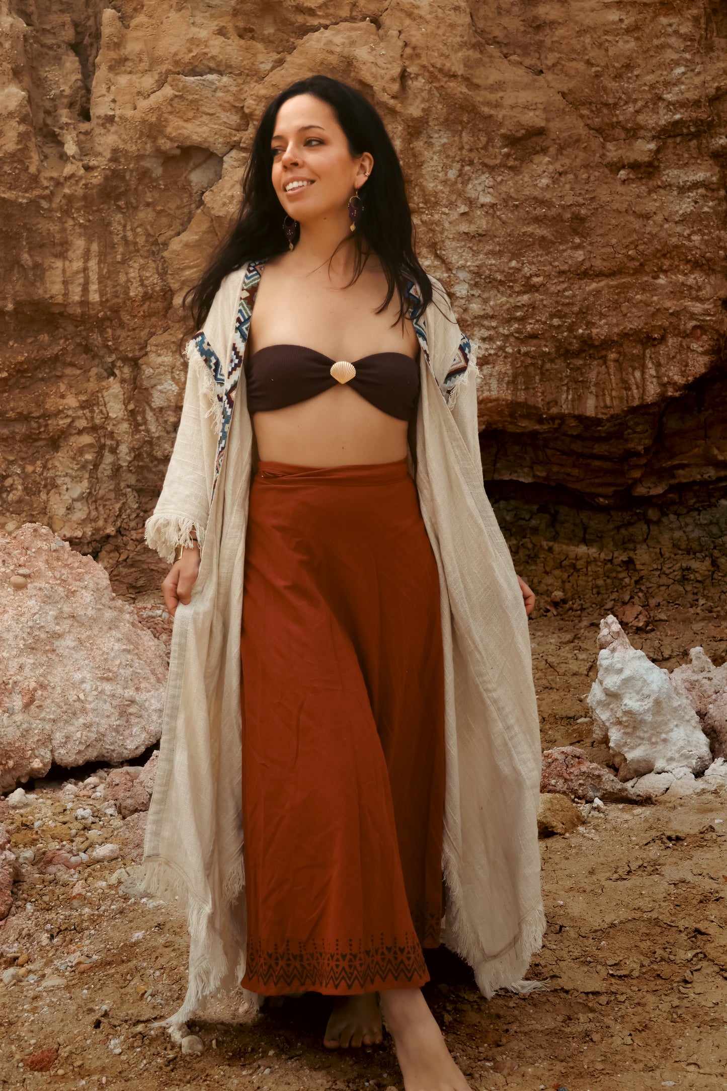 Nomad Wrap Skirt - Wine