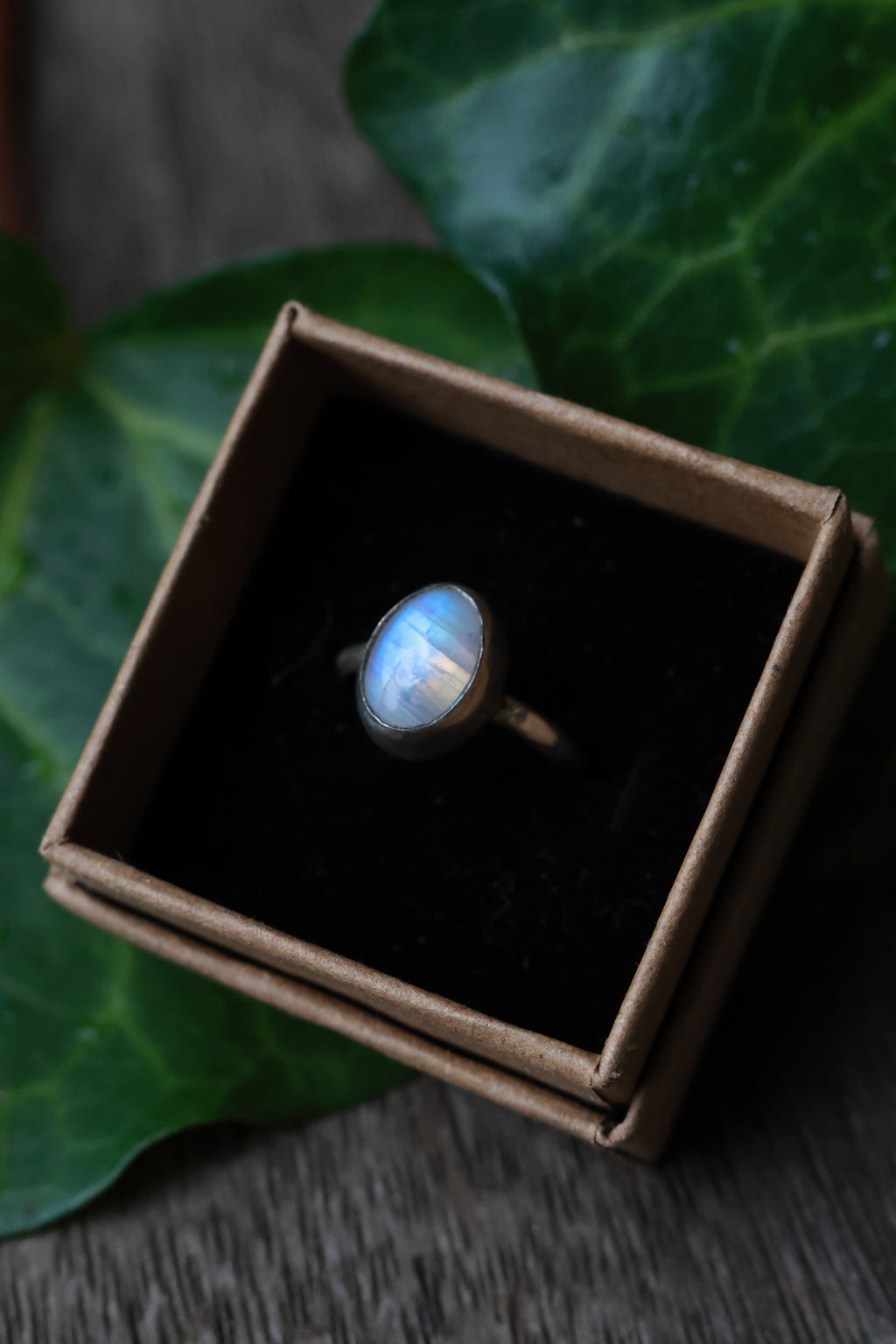 Moonstone 925 silver ring