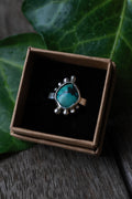 Tibetan turquoise ring 925 silver