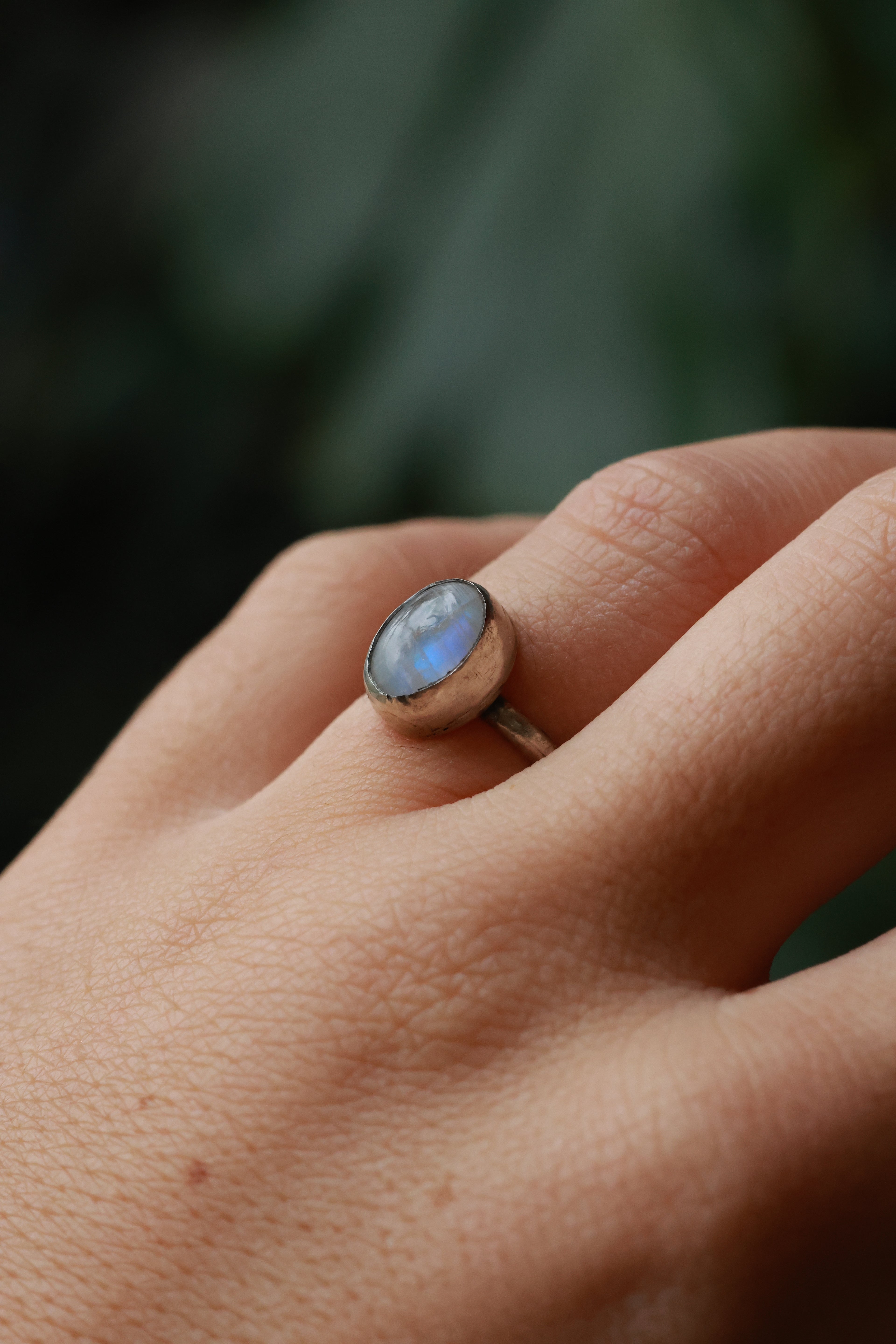 Moonstone 925 silver ring