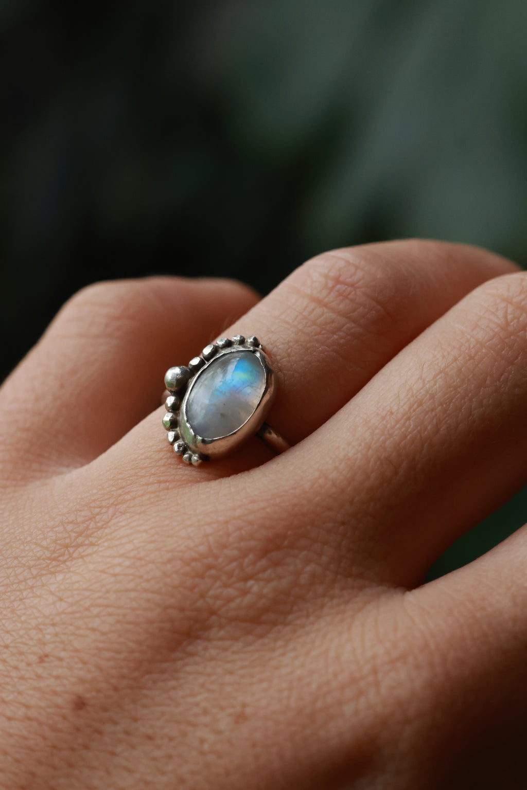 Moonstone 925 silver ring