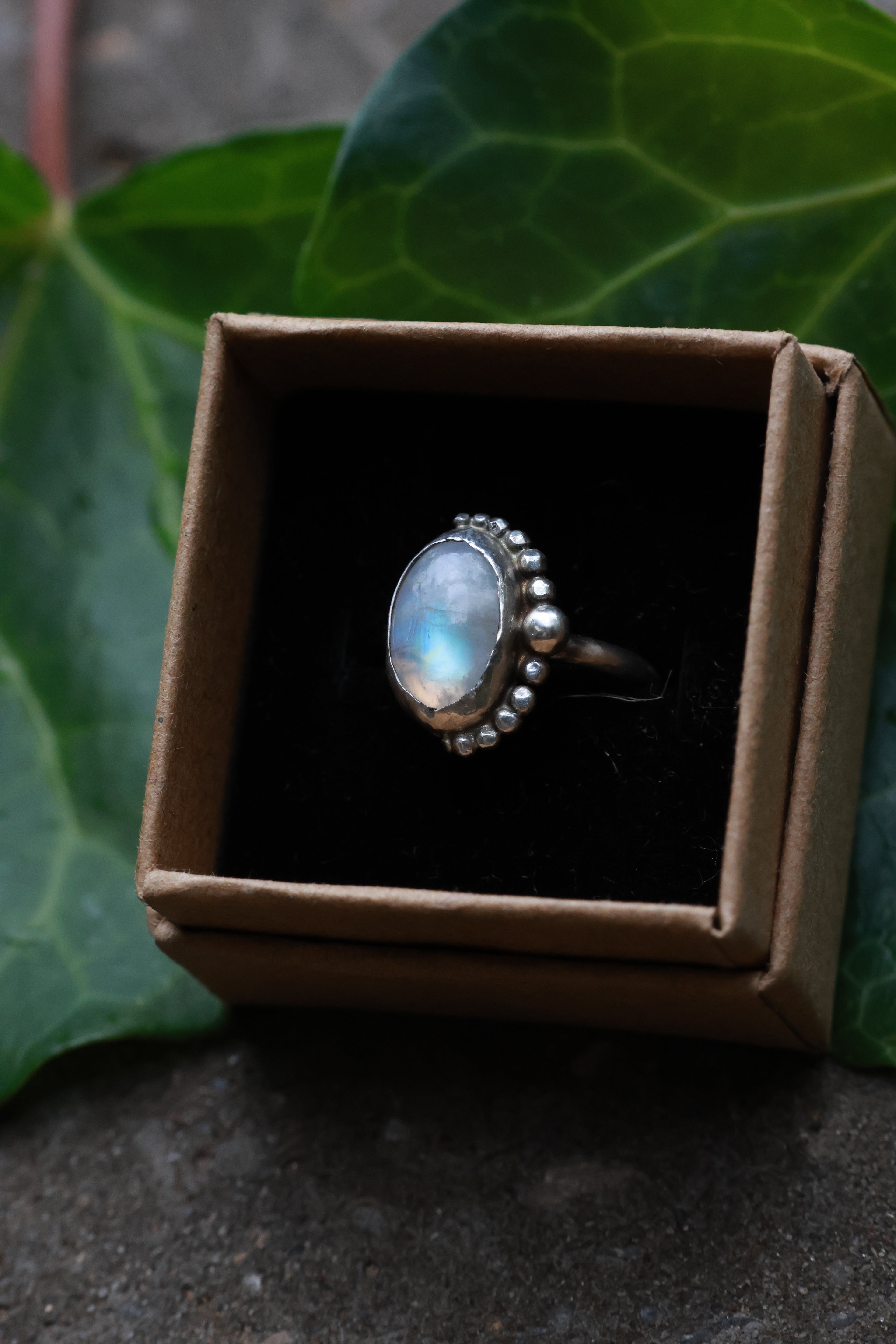 Moonstone 925 silver ring