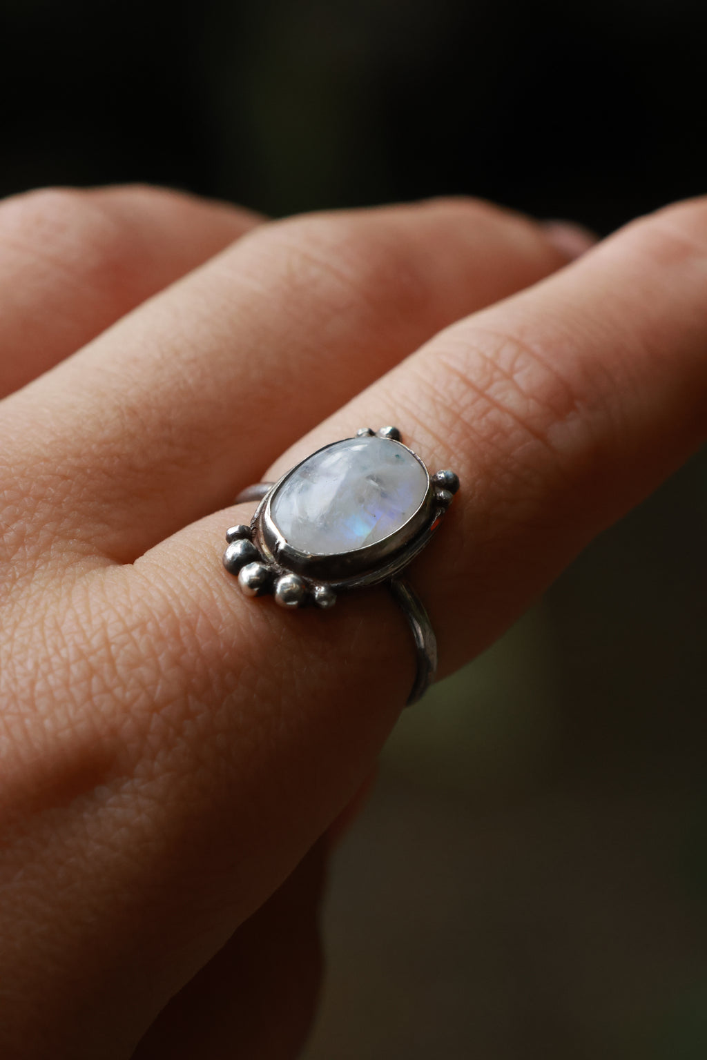 Moonstone 925 silver ring