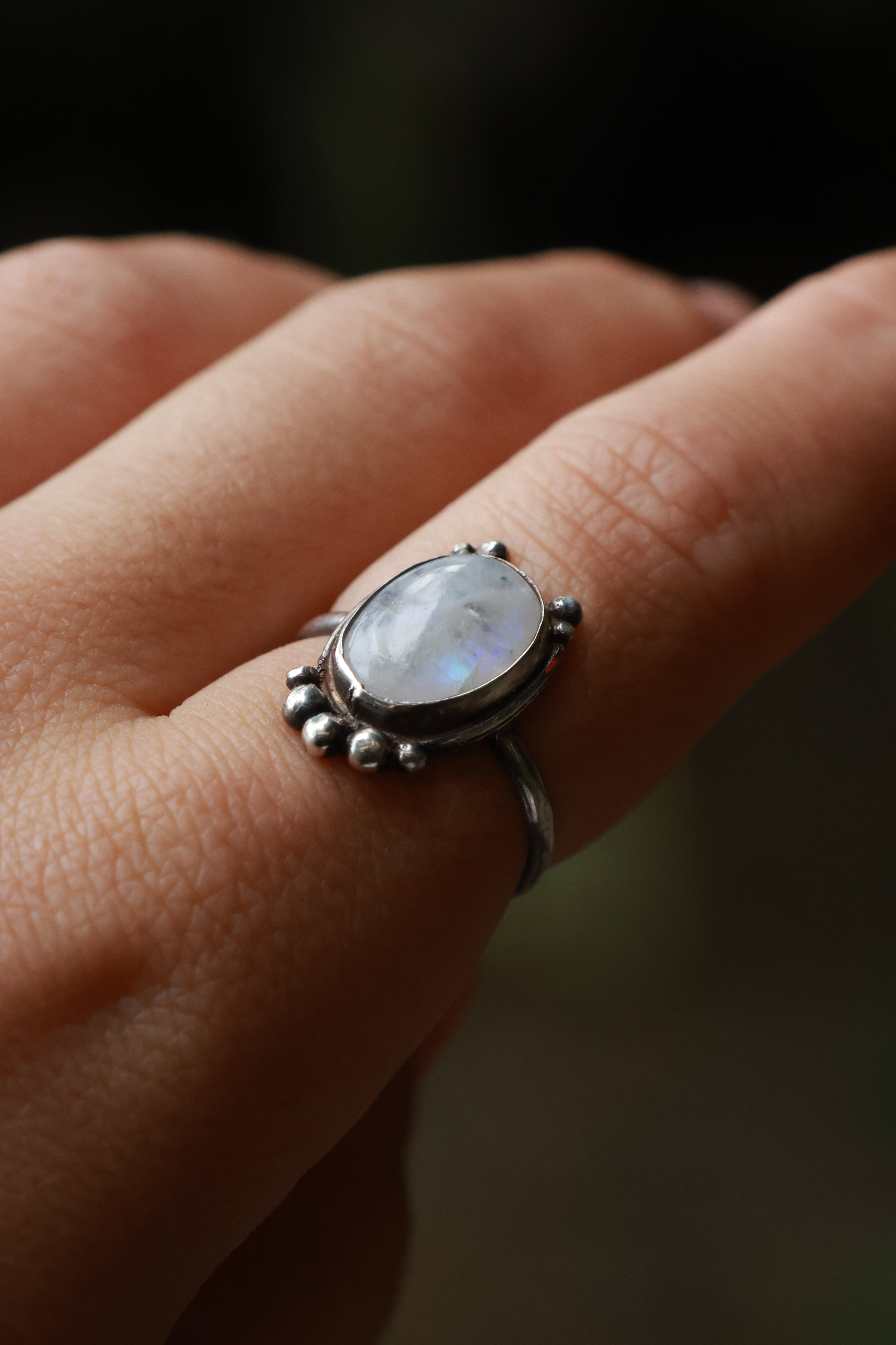 Moonstone 925 silver ring