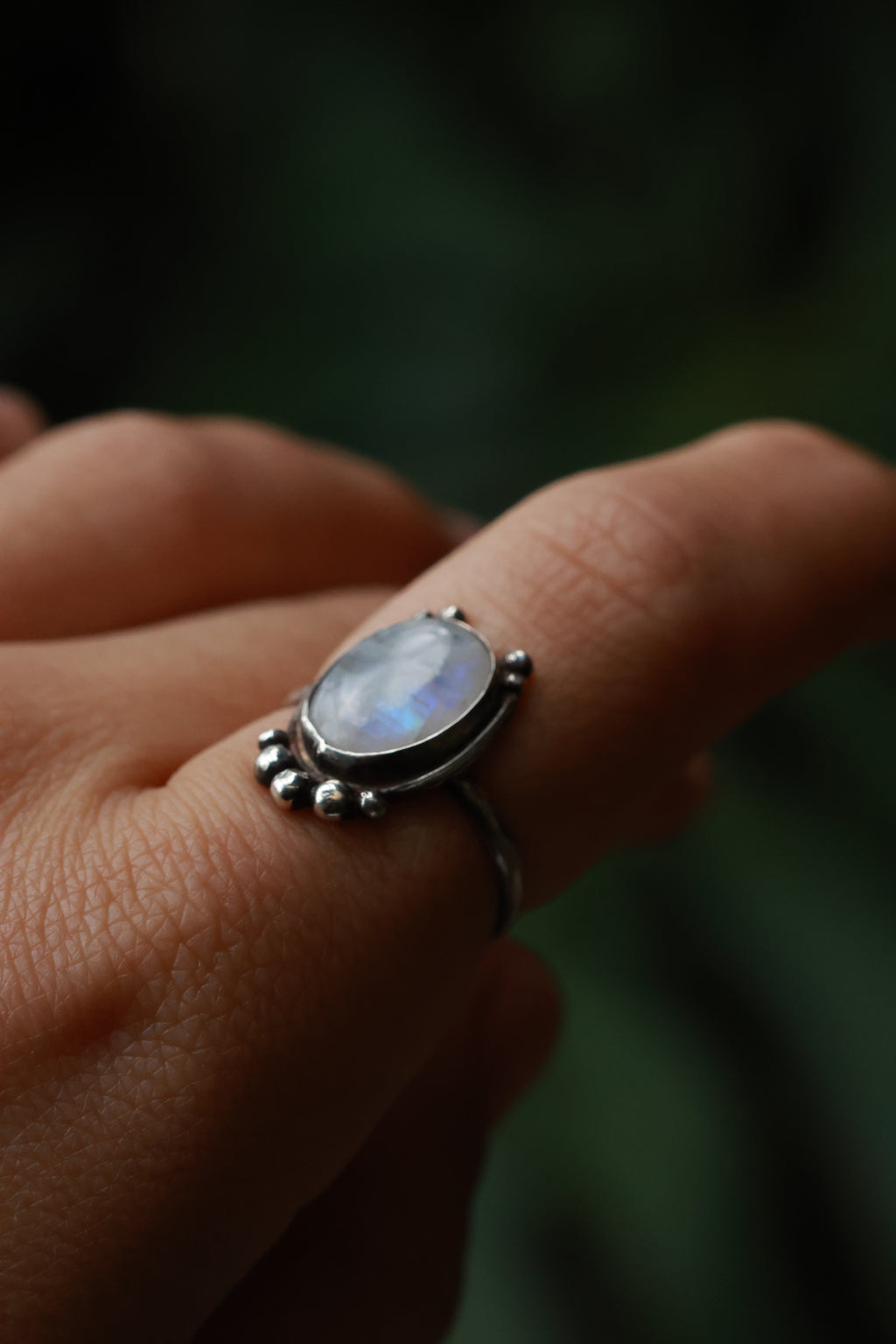 Moonstone 925 silver ring