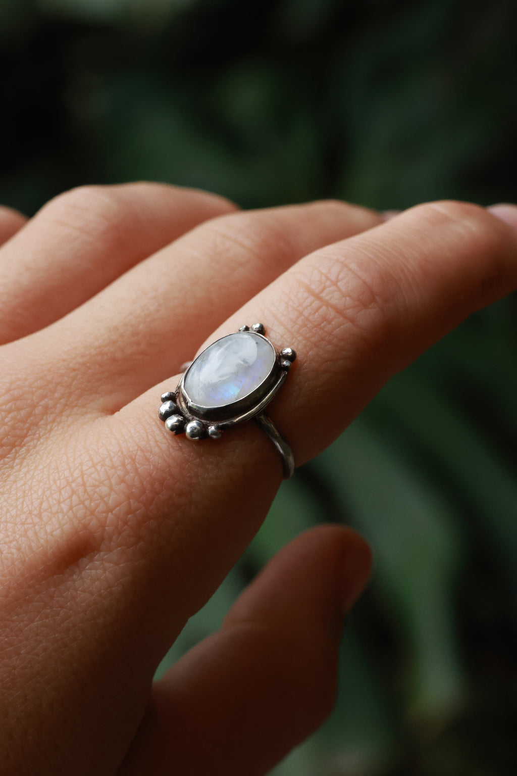 Moonstone 925 silver ring