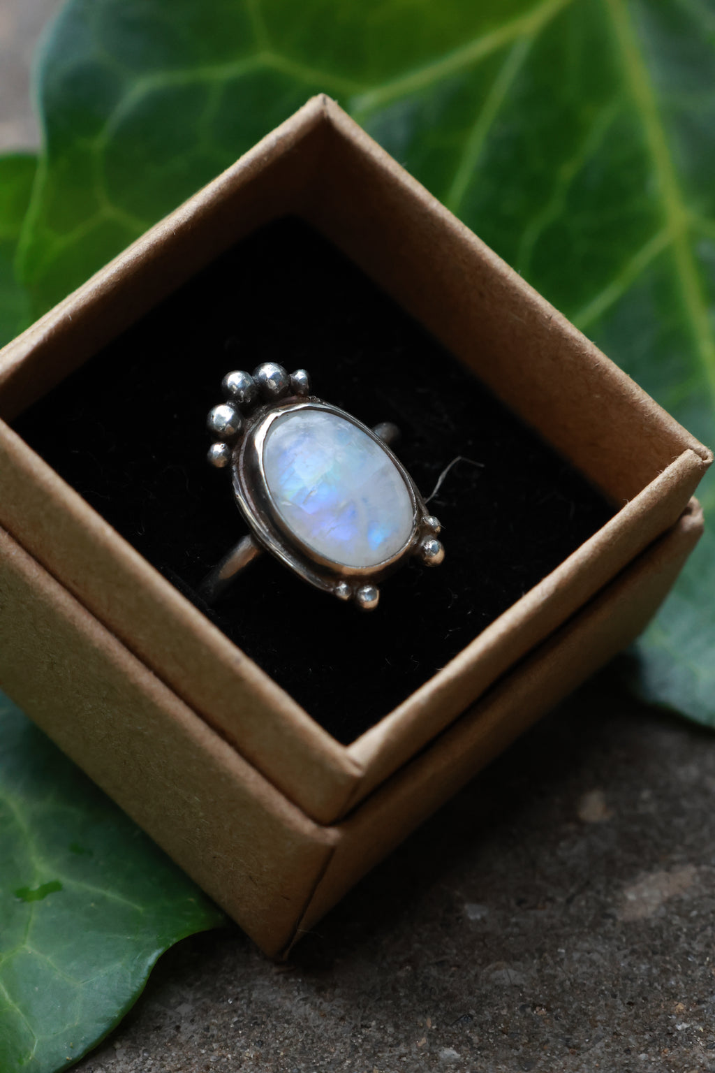 Moonstone 925 silver ring