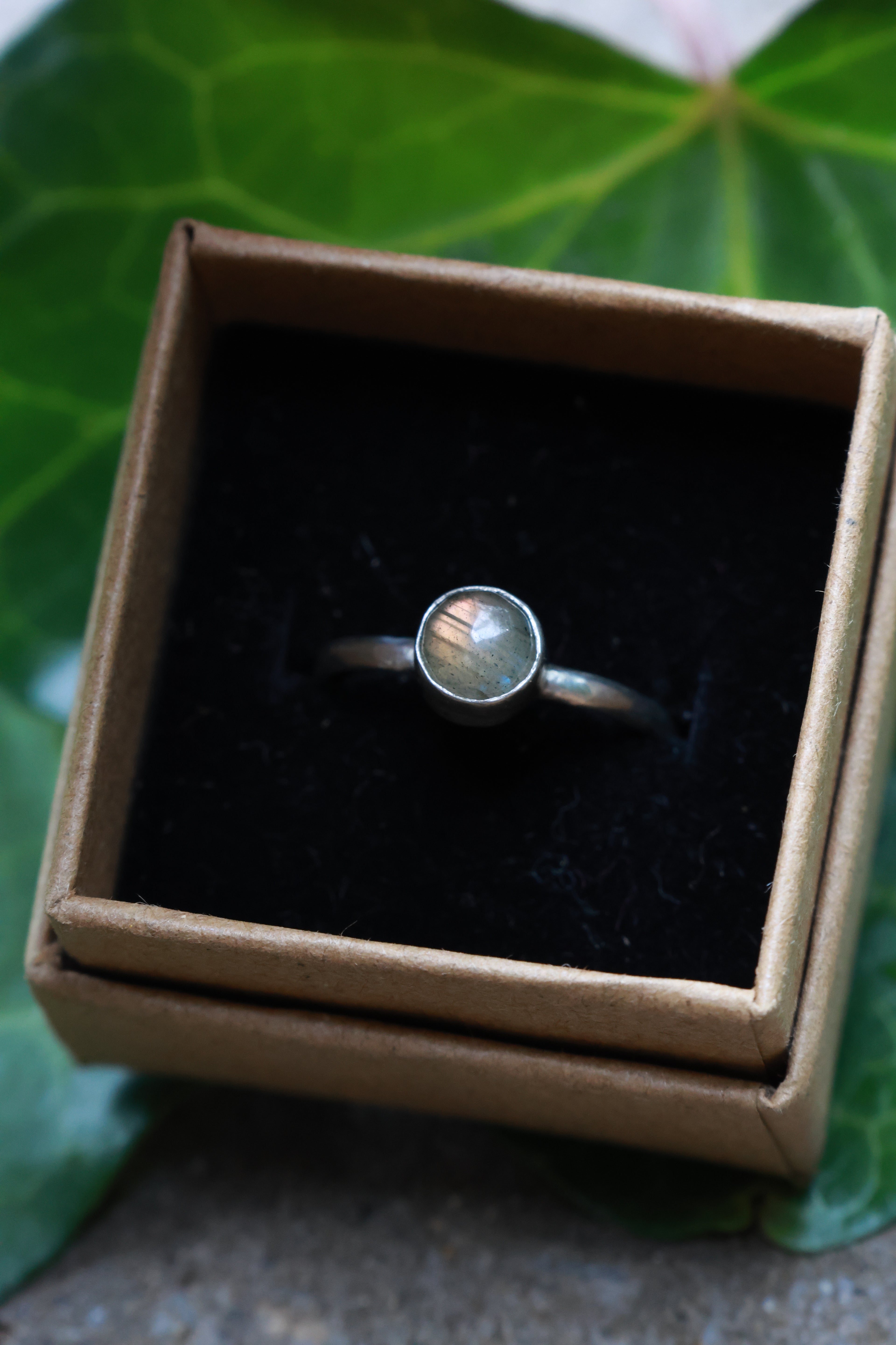 Labradorite 925 silver ring size P
