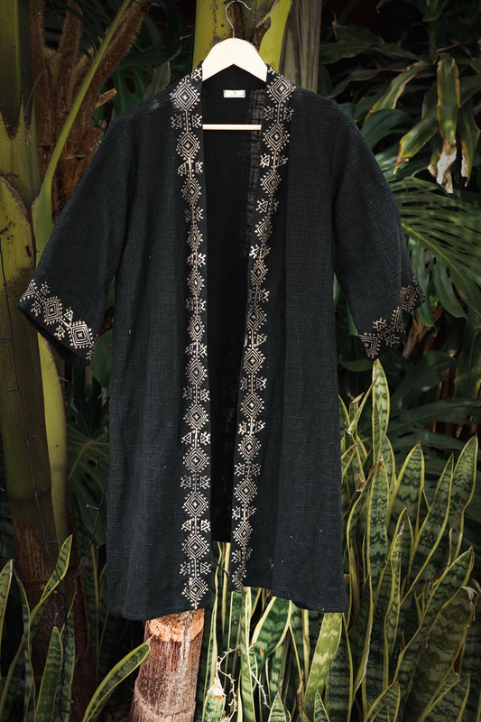 Temple Drift Kimono - Black