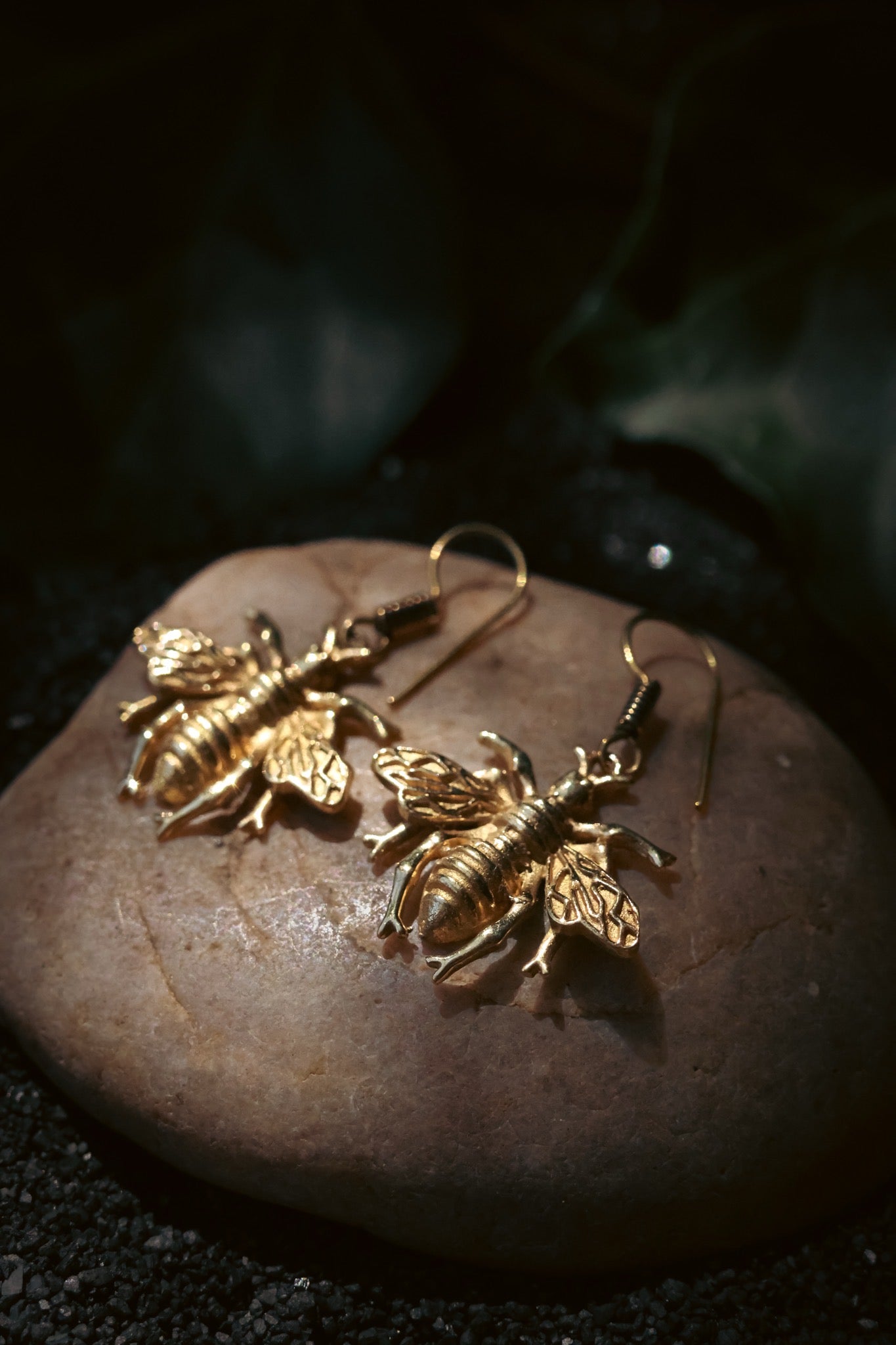 Brass Earrings - Bumble Bee