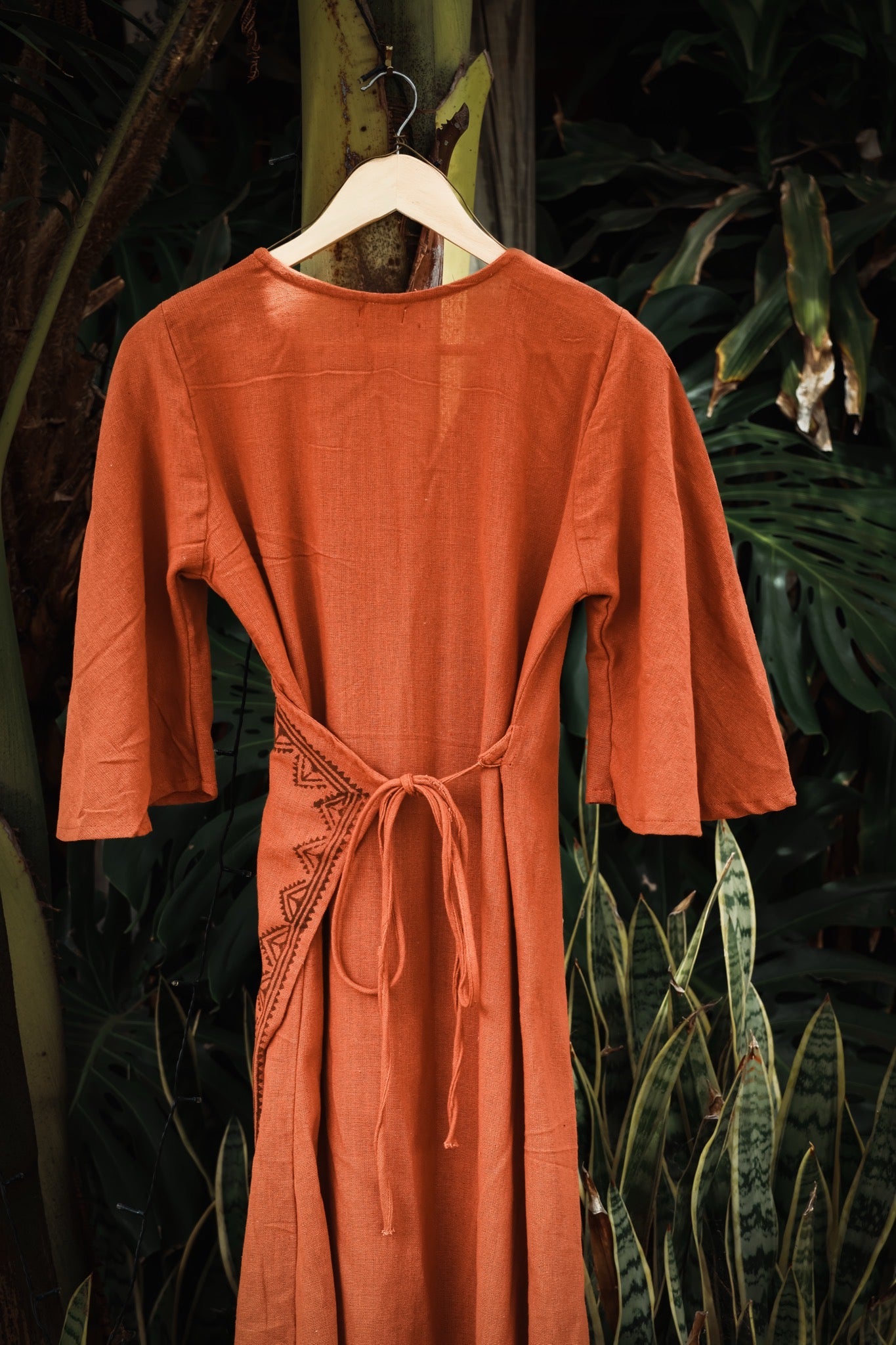 Nomad Wrap Dress - Rust
