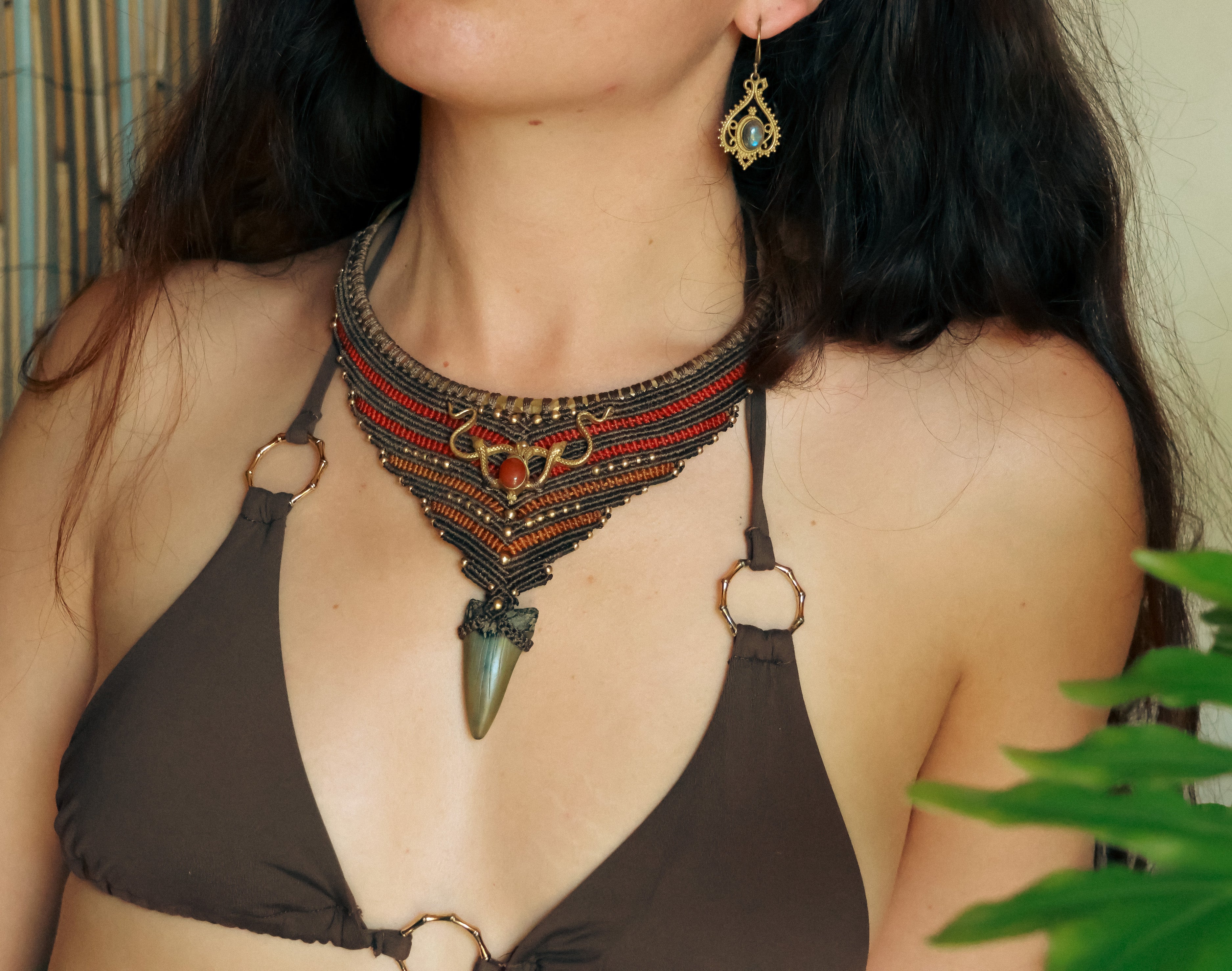 Mako Shark goddess necklace