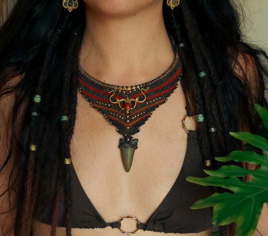 Mako Shark goddess necklace