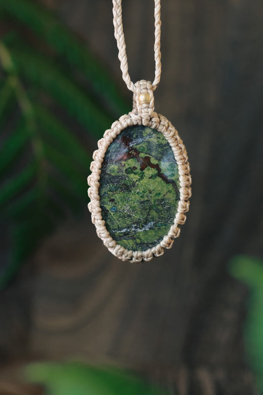 Bloodstone necklace