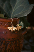 Brass Earrings - Bee