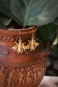 Brass Earrings - Bumble Bee