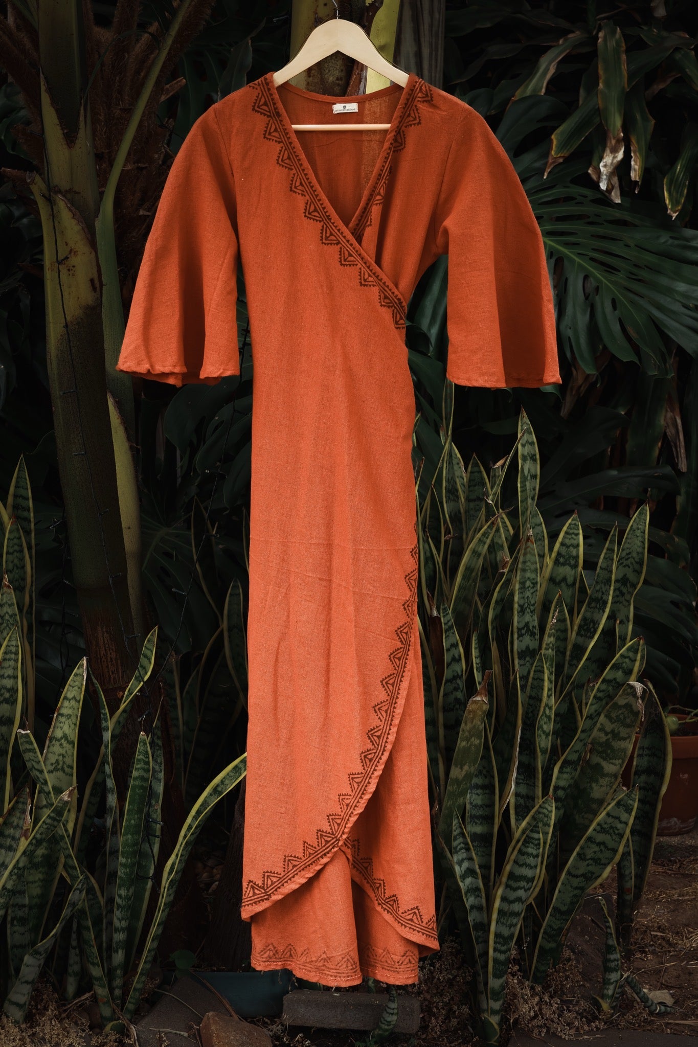 Nomad Wrap Dress - Rust