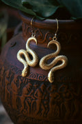 Brass Earrings - Python