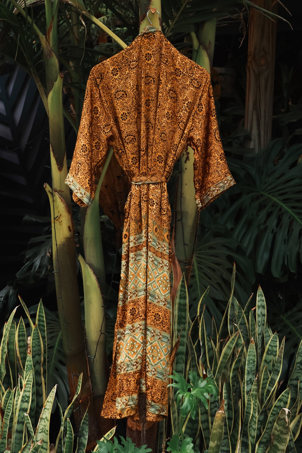 Amber Temple Silk Kimono