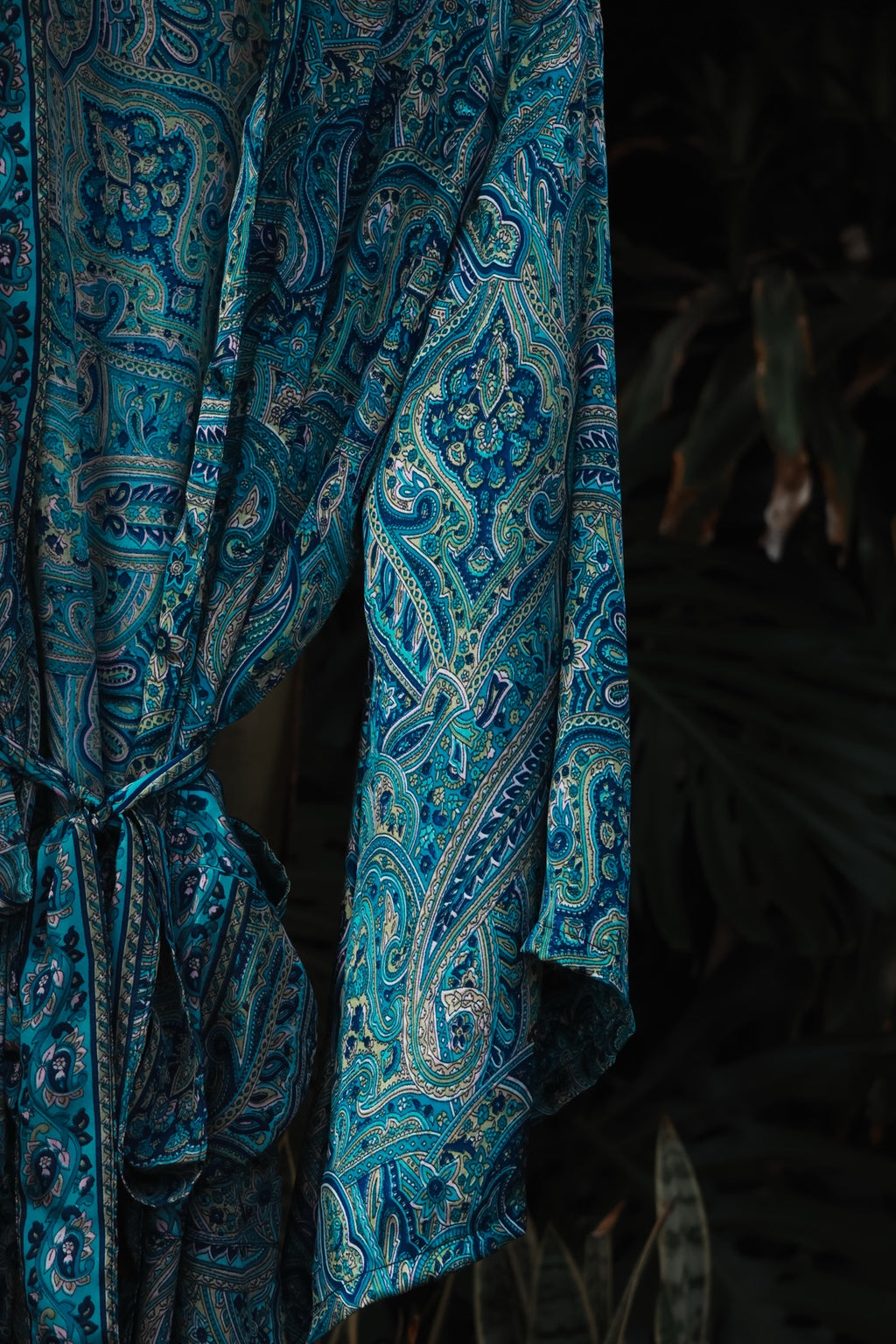 Emerald Ocean Silk Kimono