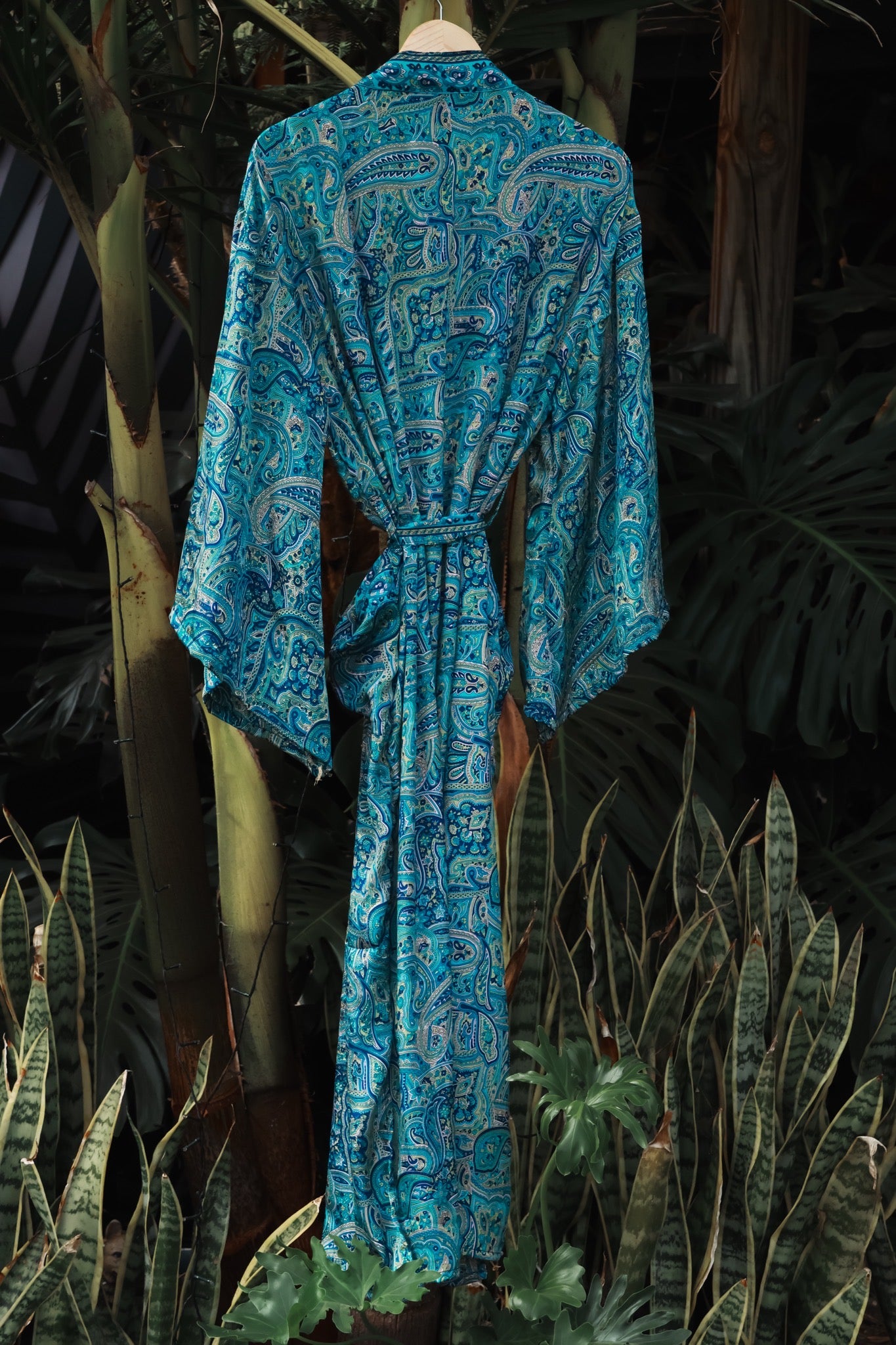 Emerald Ocean Silk Kimono