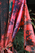 Midnight Ruby Silk Kimono