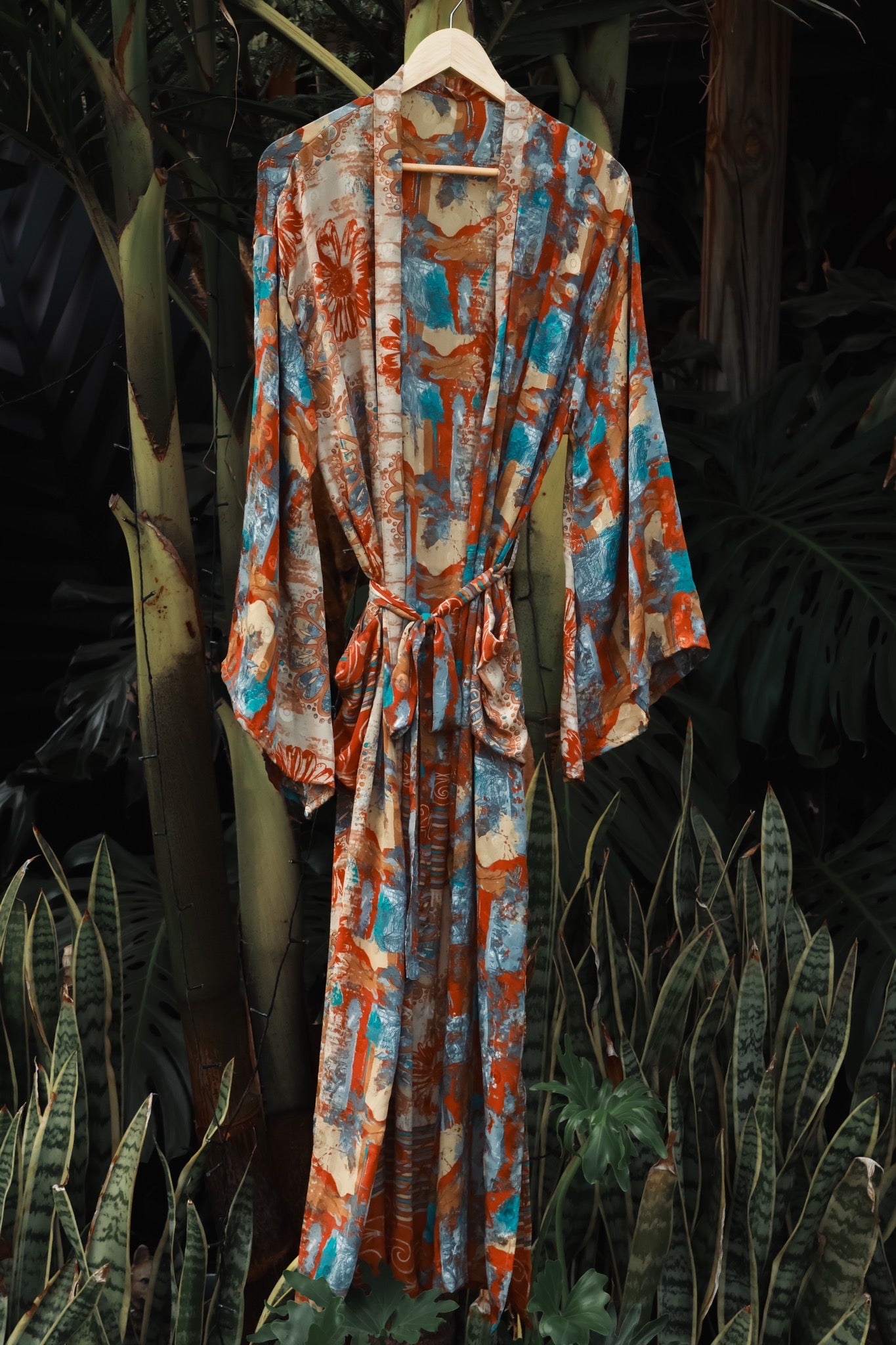 Desert Rose Silk Kimono