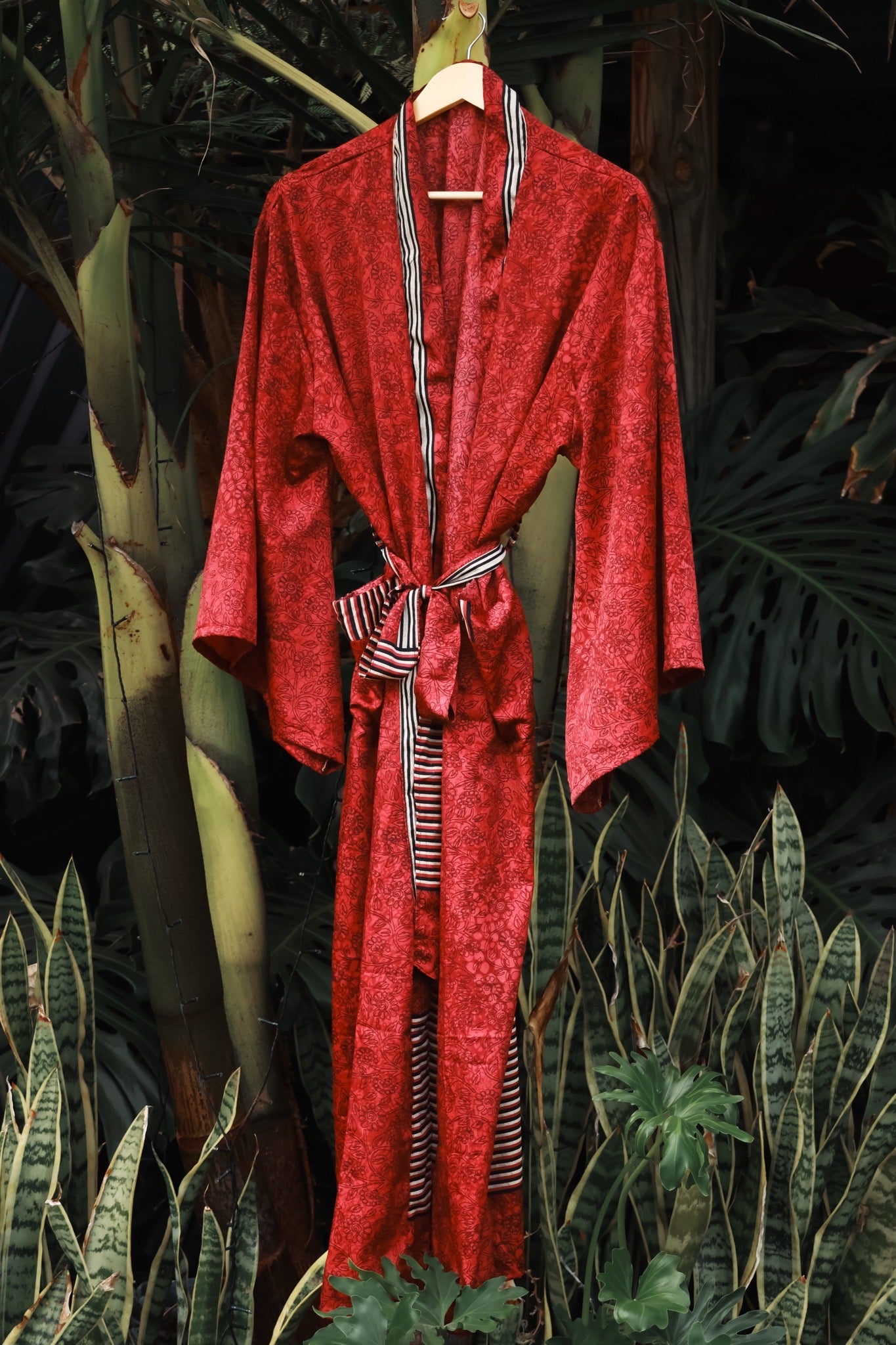 Ruby Silk Kimono