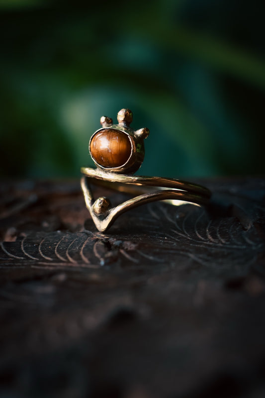 Tiger eye handmade ring