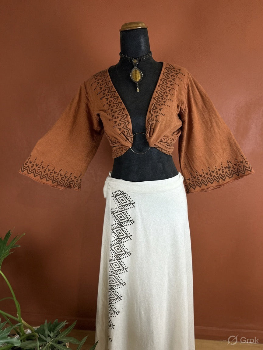 Nomad Wrap Top - Rust