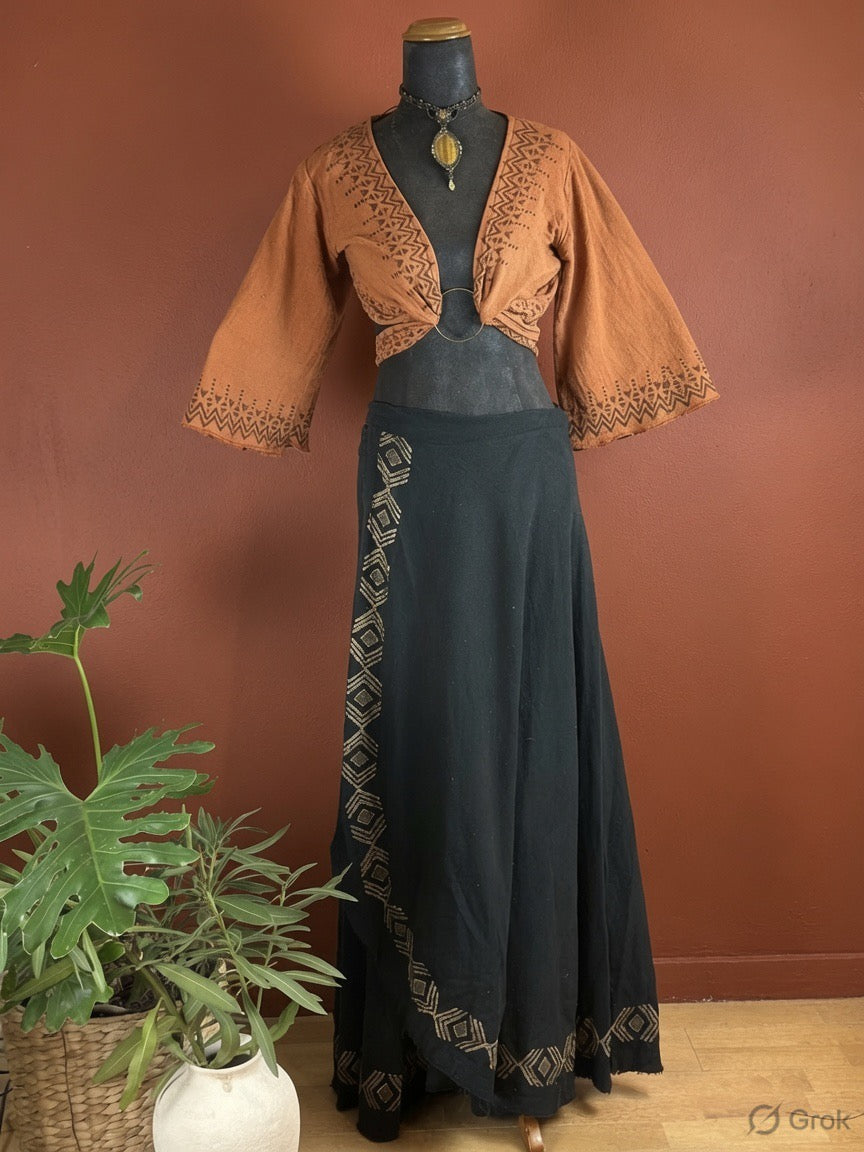Nomad Wrap Skirt - Black