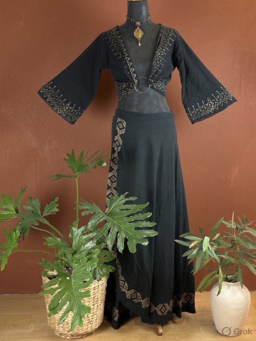 Nomad Wrap Skirt - Black