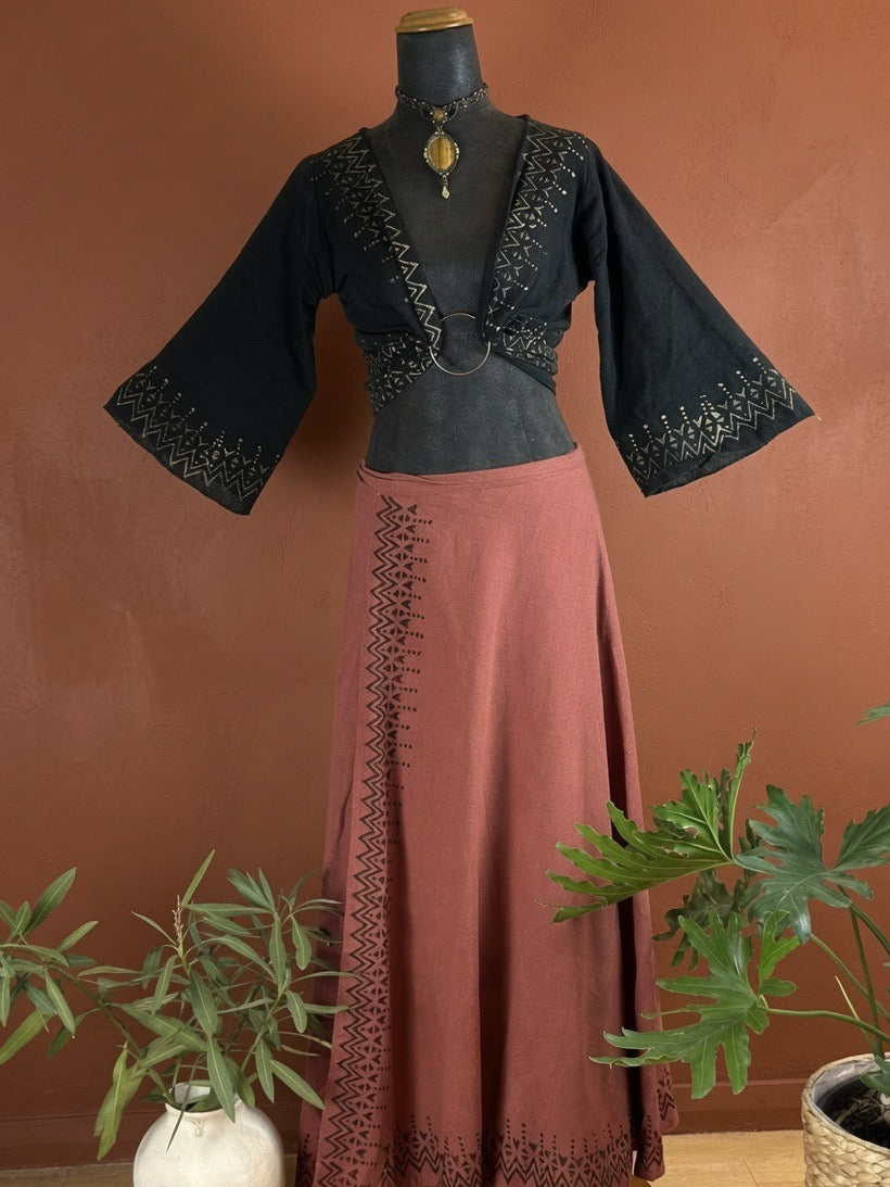 Nomad Wrap Top - Black