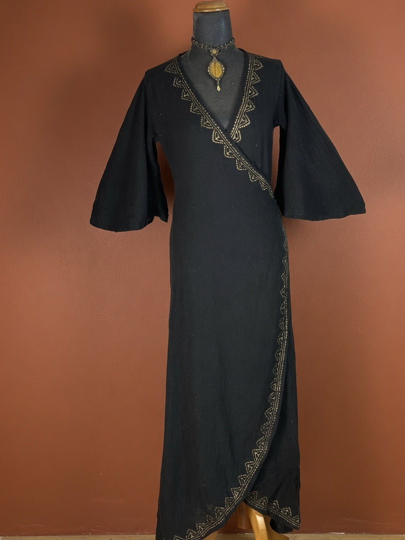 Nomad Wrap Dress - Black