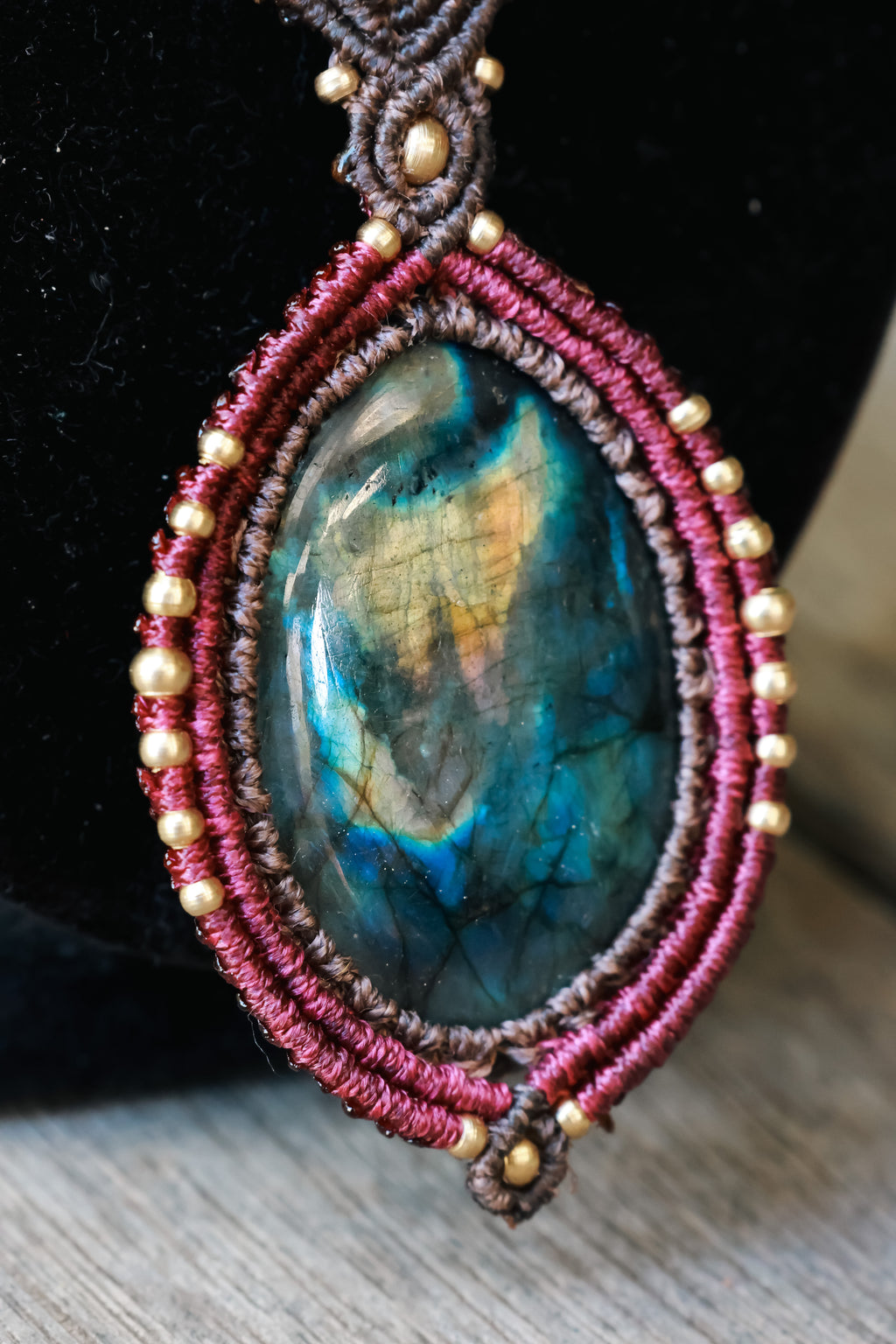 Labradorite Medusa necklace