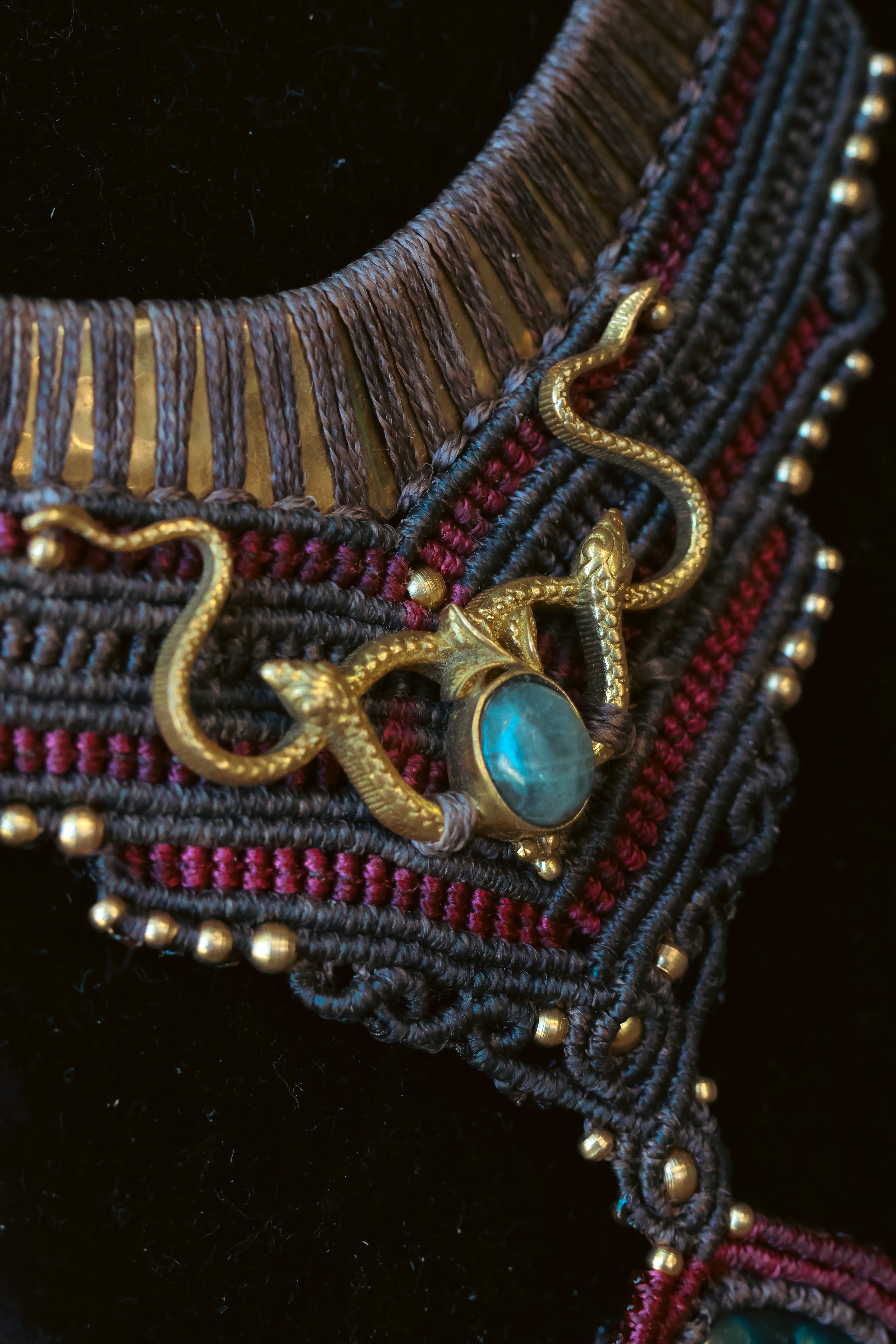 Labradorite Medusa necklace