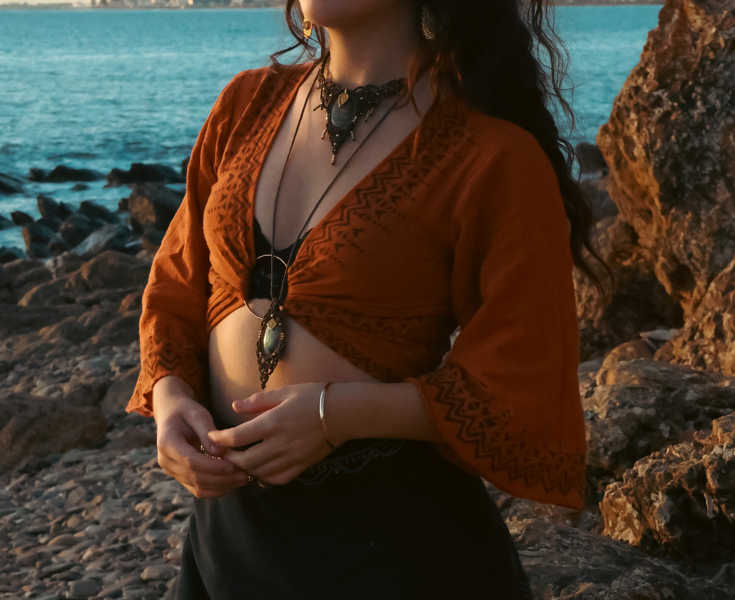 Nomad Wrap Top - Rust