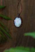 Dendritic agate necklace